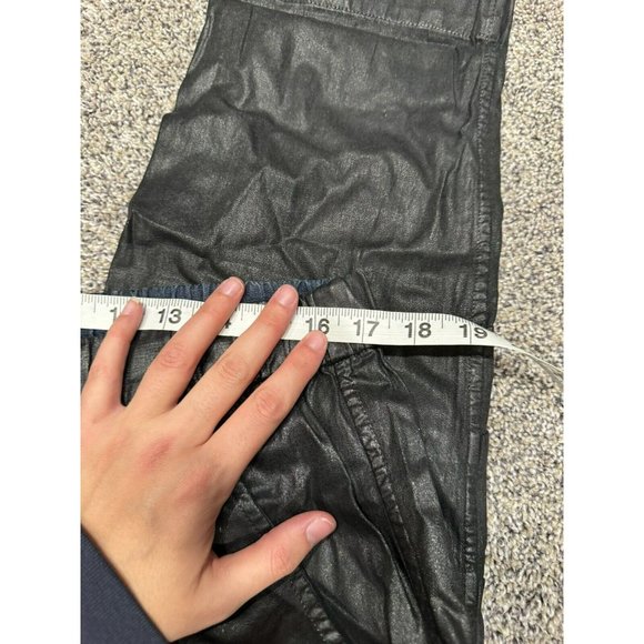 Citizen Of Humanity Kai Pant in Black Leatherette Large EUC - Picture 7 of 9